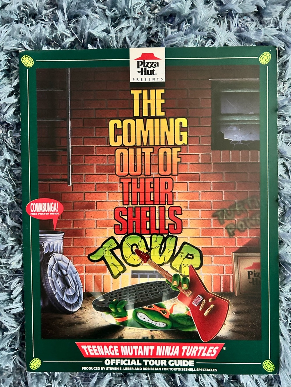 Vintage Teenage Mutant Ninja Turtles Kids Pizza Hut Restaurant Handout